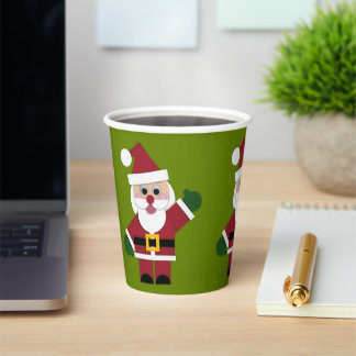 Vasos De Papel Felt Santa 2021 Cups de papel