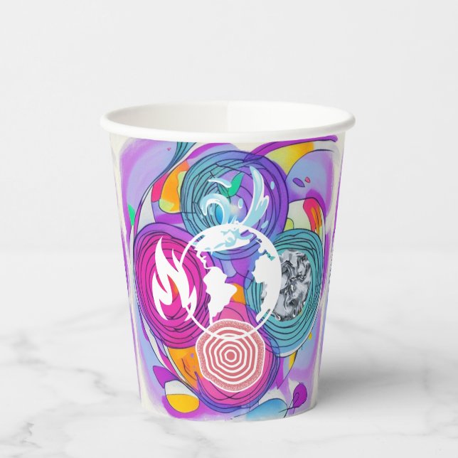 Vasos De Papel Feng Shui (Izquierda)