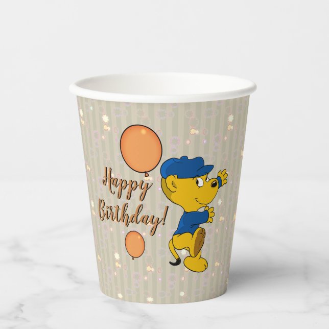 Vasos De Papel Ferald | Cumpleaños optimista (Anverso)