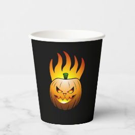Vasos De Papel Feroe Halloween Calabaza