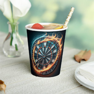 Vasos De Papel Feroy tablero de pizarra con explosión en Bullseye