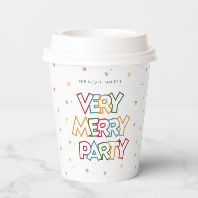 Vasos De Papel Festividad Amor Feliz y Fiesta Brillante (Reverso )