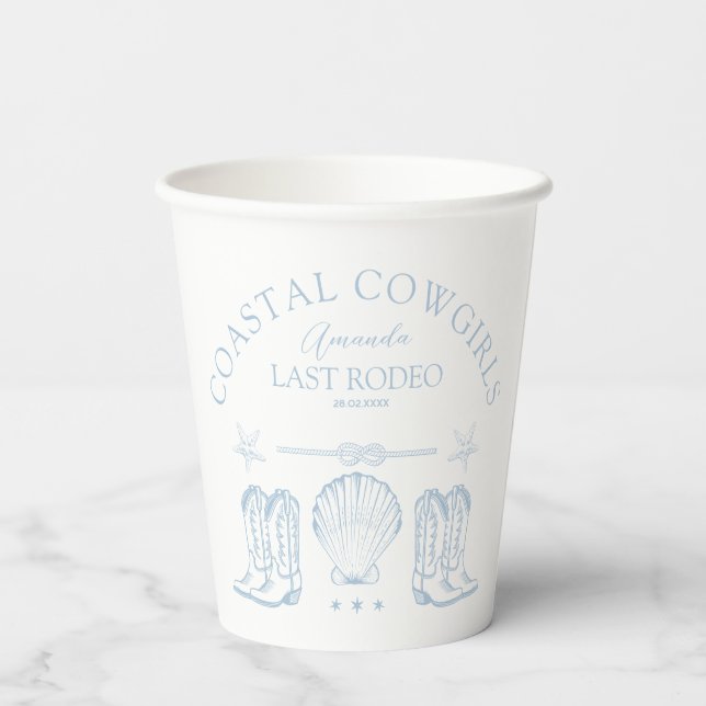 Vasos De Papel Festividad de Bachillerato de Playa Náutica Coster (Reverso )