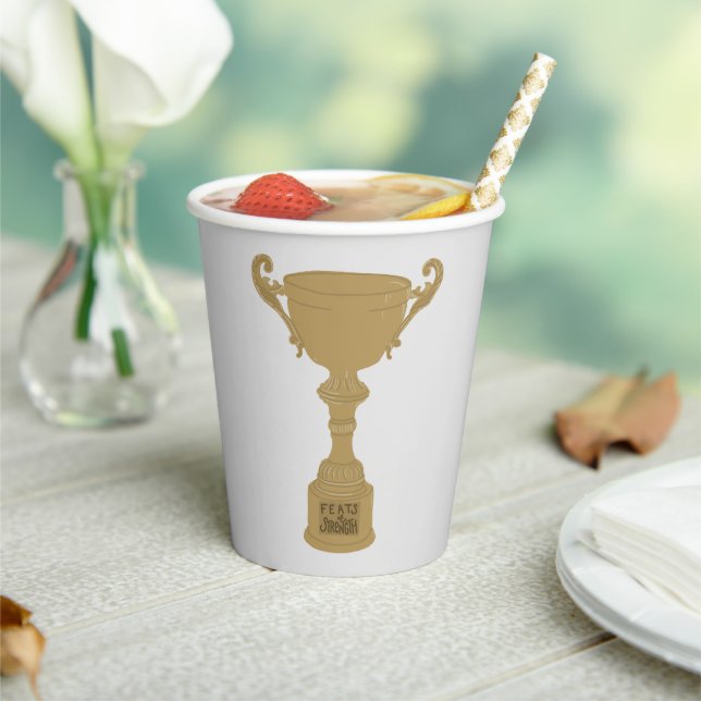 Vasos De Papel Festividades de fuerza (in situ)
