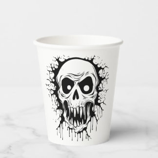 Vasos De Papel Fierce Skull Cup