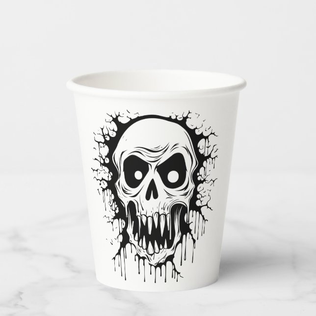 Vasos De Papel Fierce Skull Cup (Anverso)