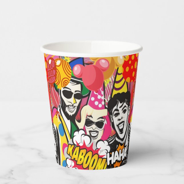 Vasos De Papel ¡Fiesta! (Izquierda)