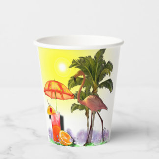Vasos De Papel Fiesta Aloha  