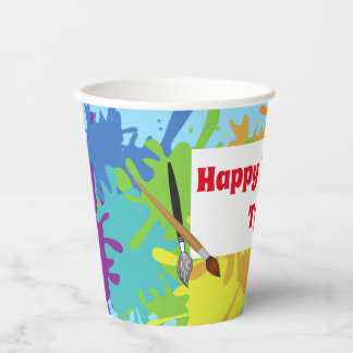 Vasos De Papel Fiesta artístico personalizado