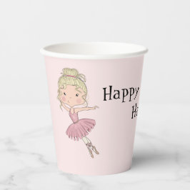 Vasos De Papel Fiesta Ballerina Personalizada