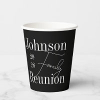 Fiesta blanco y negro de la reunión familiar moder