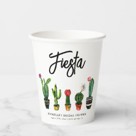 Vasos De Papel Fiesta Cactus Bridal Shower