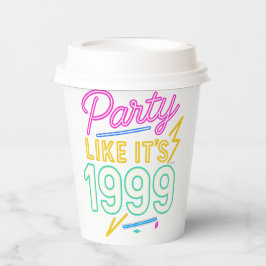 Vasos De Papel Fiesta Como Si Fuera 1999®™ – Voltaje Neon