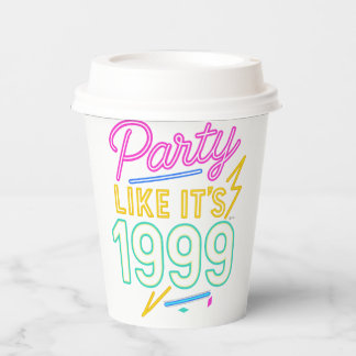 Vasos De Papel Fiesta Como Si Fuera 1999®™ – Voltaje Neon