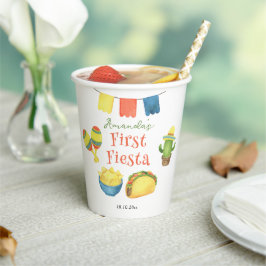 Vasos De Papel Fiesta Cumpleaños Primero