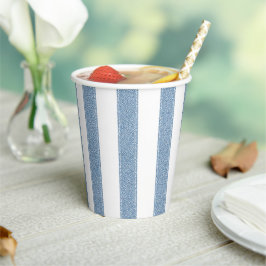 Vasos De Papel Fiesta de Baby Shower "Blue Jean Baby" 
