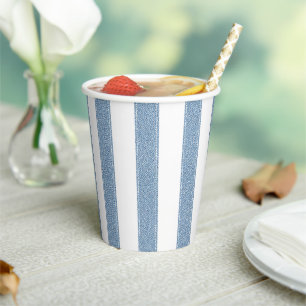 Vasos De Papel Fiesta de Baby Shower "Blue Jean Baby" 