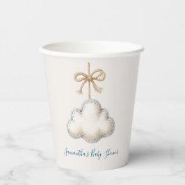 Vasos De Papel Fiesta de Baby Shower en la nube nueve