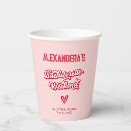 Vasos De Papel Fiesta de bachillerato rosa