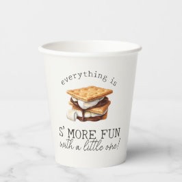 Vasos De Papel Fiesta de Bebé al Aire Libre con Fogata de S’mores