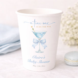 Vasos De Papel Fiesta de Bebé Niño Coquette A Tini Un Martini