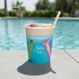 Vasos De Papel Fiesta de billar por 30 años