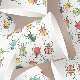 Vasos De Papel Fiesta de bugs de amor