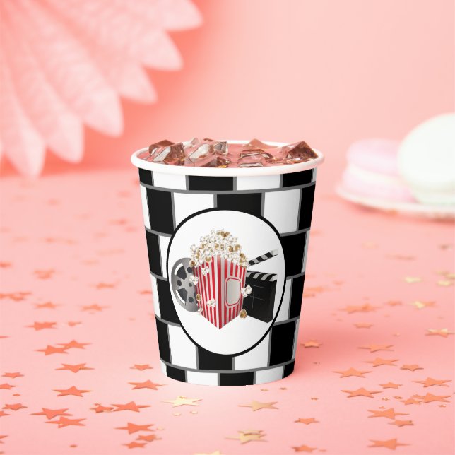 Vasos De Papel fiesta de cine genial  (in situ)