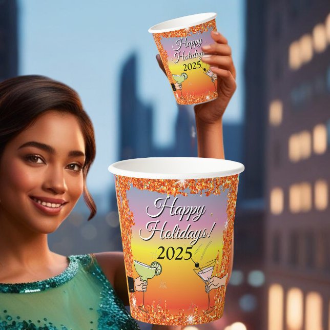 Vasos De Papel Fiesta de cócteles, conversaciones sofisticadas, b (Subido por el creador)