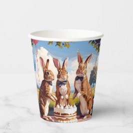 Vasos De Papel Fiesta de conejos