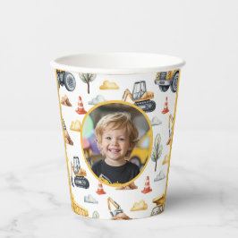 Vasos De Papel Fiesta de construcción de fotos Digger Boy Cumplea