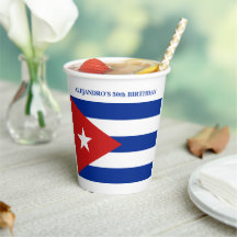 Fiesta de cumpleaños con bandera cubana