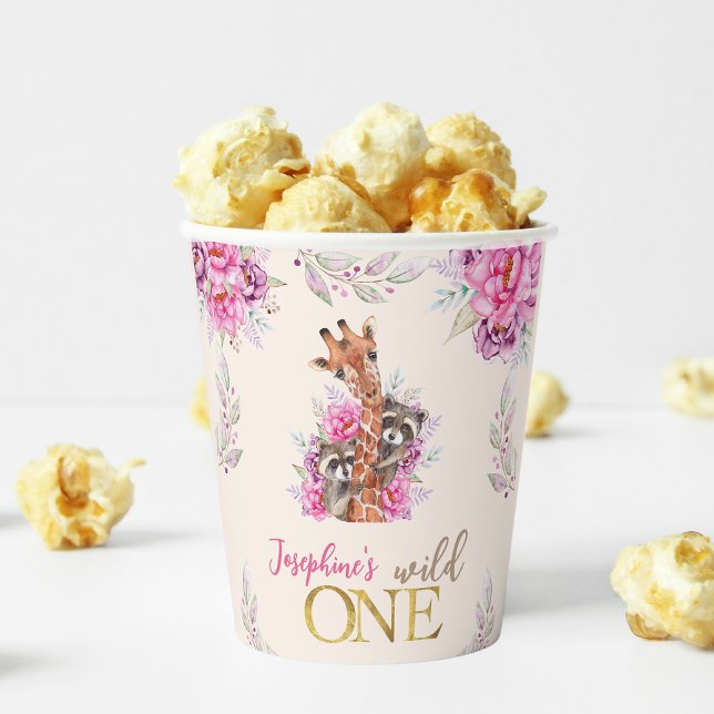 Vasos De Papel Fiesta de cumpleaños de animales salvajes de safar (Subido por el creador)