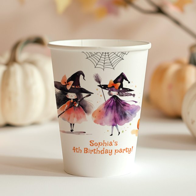 Vasos De Papel Fiesta de cumpleaños de Cute Wites Halloween Costu (Subido por el creador)