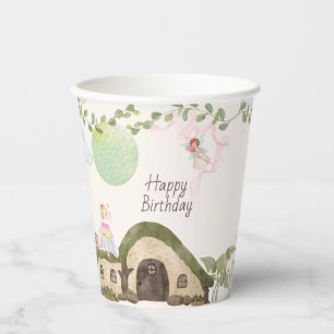 Vasos De Papel Fiesta de cumpleaños de Fairy House