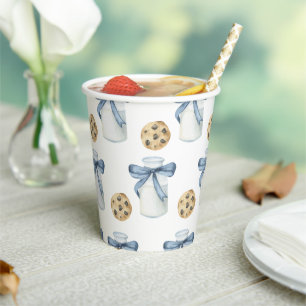 Vasos De Papel Fiesta de Cumpleaños de Galleta y Leche