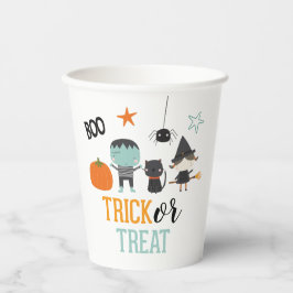Vasos De Papel Fiesta de cumpleaños de Halloween para niños lindo
