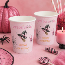 Fiesta de cumpleaños de Halloween rosa