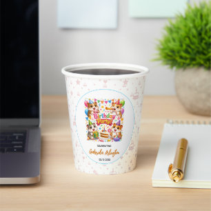 Vasos De Papel Fiesta de cumpleaños de hámster lindo Hámster pa