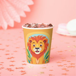 Vasos De Papel Fiesta de cumpleaños de la jungla salvaje de Cute 