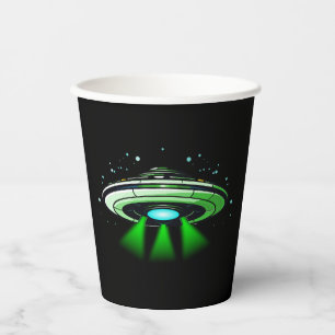 Vasos De Papel Fiesta de cumpleaños de la nave espacial Alien UFO