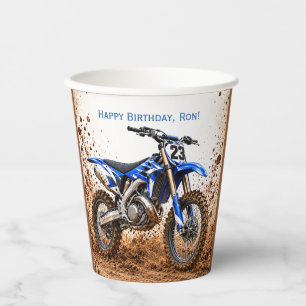 Vasos De Papel Fiesta de cumpleaños de motocross para niño