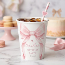 Fiesta de Cumpleaños de Niña Coquette con Lazo Ros