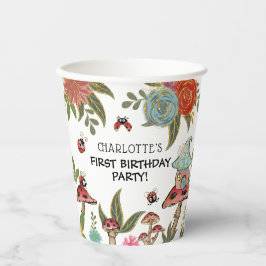 Vasos De Papel Fiesta de cumpleaños de niñas mariquitas mágicas l