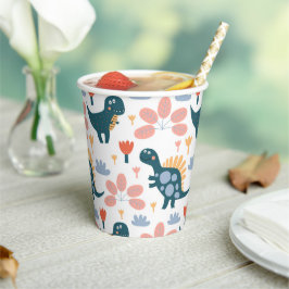Vasos De Papel Fiesta de cumpleaños de niños de dinosaurios peque