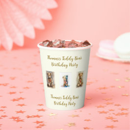 Vasos De Papel Fiesta de cumpleaños de Teddy Bear