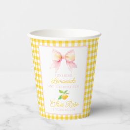 Vasos De Papel Fiesta de cumpleaños de verano de Lemonade