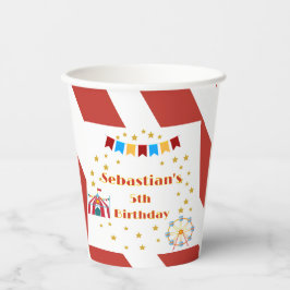 Vasos De Papel Fiesta de cumpleaños del carnaval personalizado