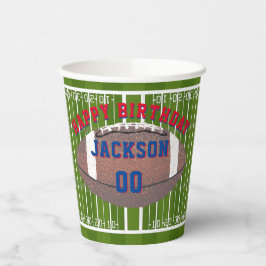 Vasos De Papel Fiesta de cumpleaños del fútbol americano