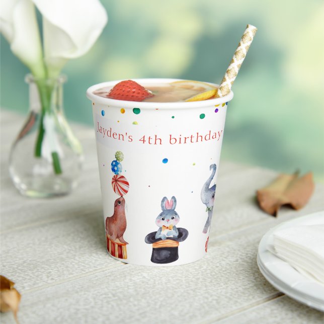 Vasos De Papel Fiesta de cumpleaños del niño del Carnaval (in situ)